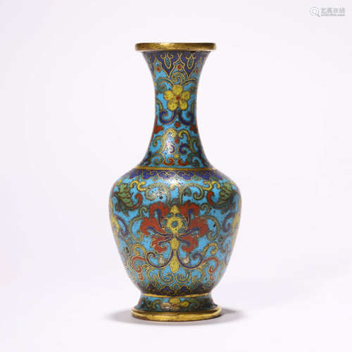 A Chinese Cloisonne Enamelled Interlock Branches Vase