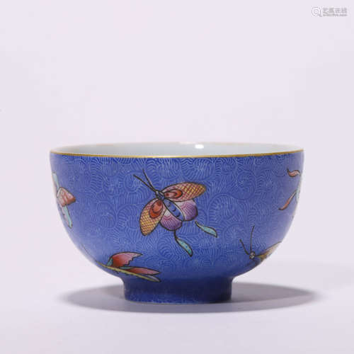 A Chinese Porcelain Famille-Rose Cup