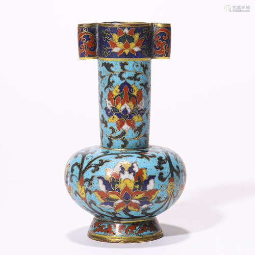 A Chinese Cloisonne Enamelled Arrow Vase