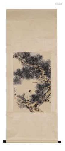 A Chinese Scroll Painting  Attributed to Zhang Da Qian