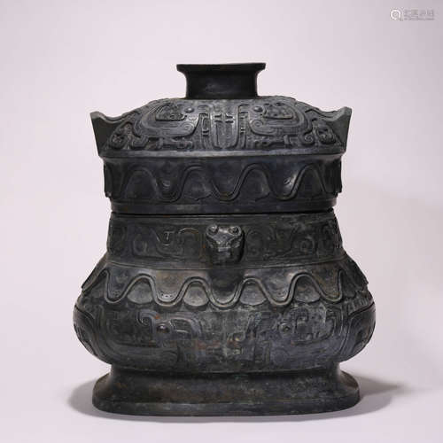 A Chinese Archiastic Bronze Vessel