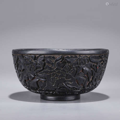 A Chinese Black Lacquer Bowl