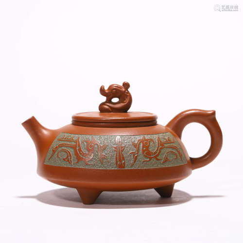 A Chinese Redware Teapot