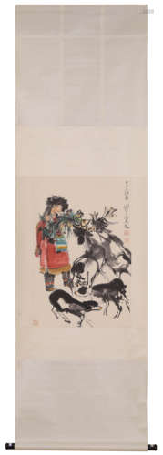 A Chinese Scroll Painting  Attributed to Cheng Shi Fa