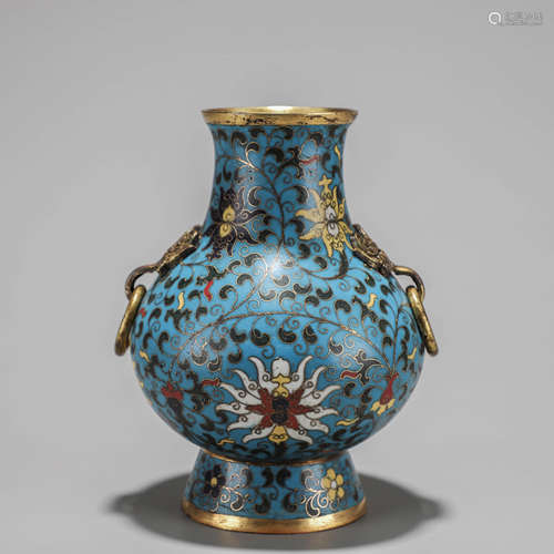 A Chinese Cloisonne Enamelled Interlock Branches Vase