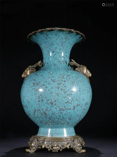 Old stock,Lu Jun glazed vase