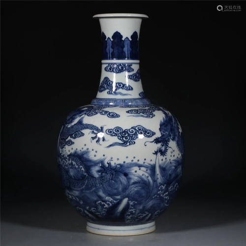 Old stock,blue and white vase