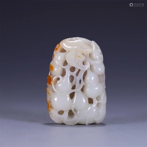 Old stock,hetian jade hand piece