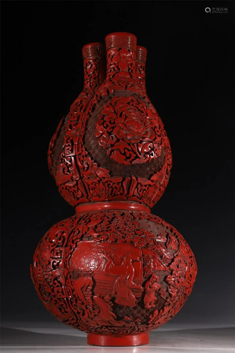 Old stock, carved lacquerware ornament