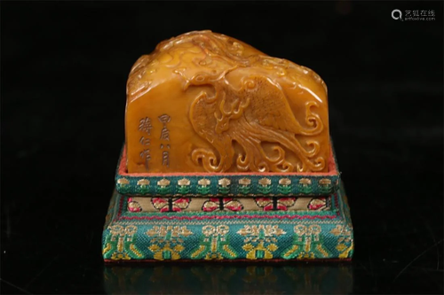 Old stock,shoushan stone seal,