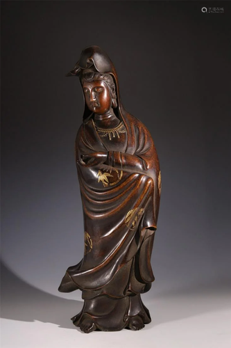 Old stock,copper gilt buddha staute