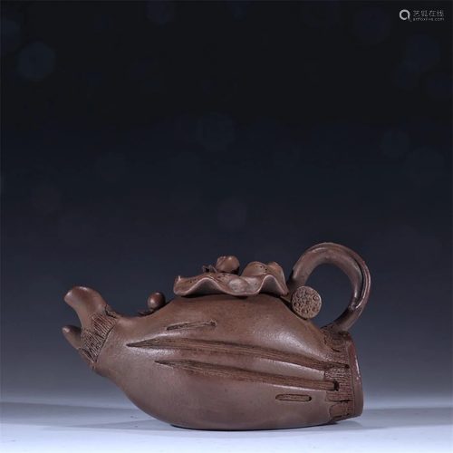 Old stock,Zisha Duan ni tea pot