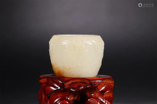 Old stock, hetian jade water container