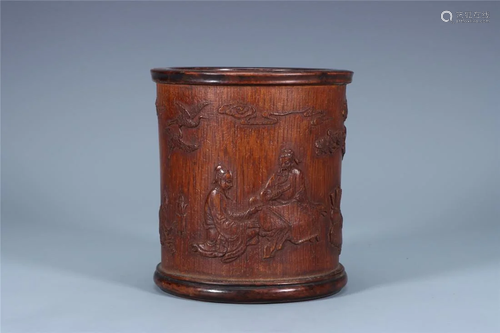 Old stock,bamboo brush pot