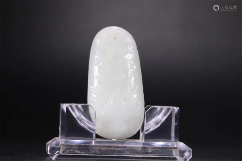 Old srock,hetian jade hand piece