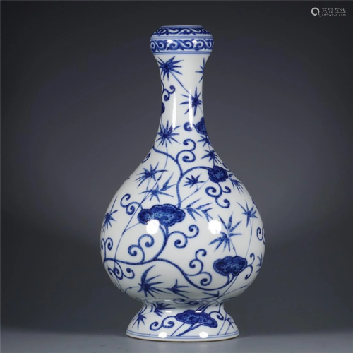 Old stock,blue and white vase