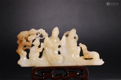 Old stock,Hetian jade ornament