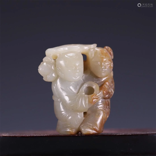 Old stock,hetian jade ornament.