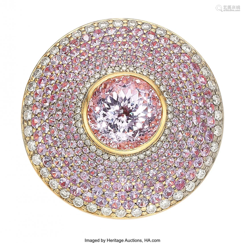 Piranesi Kunzite, Pink Sapphire, Diamond, Gold R