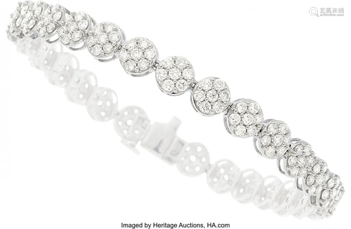 Diamond, White Gold Bracelet Stones