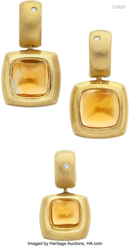 H. Stern Citrine, Diamond, Gold Jewelry Suite S