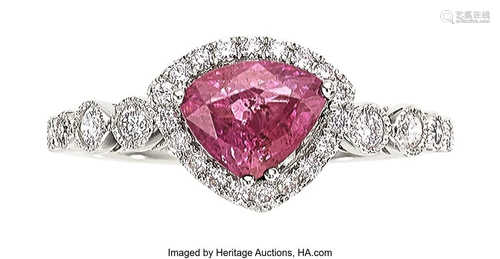 Ruby, Diamond, White Gold Ring Stones