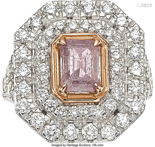 Fancy Purple-Pink Diamond, Diamond, Gold Ring S