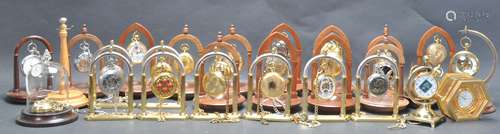 LARGE COLLECTION OF POCKET WATCHES AND A FISHEYE DESK CLOCK.