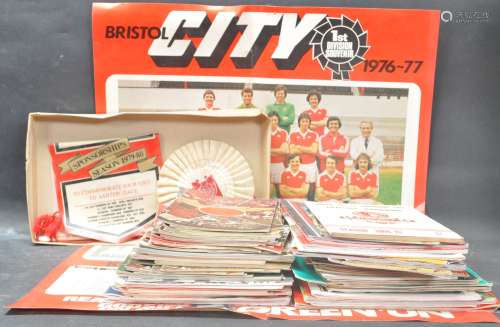COLLECTION OF 1960S AND LATER BRISTOL CITY FOOTBALL PROGRAMM...