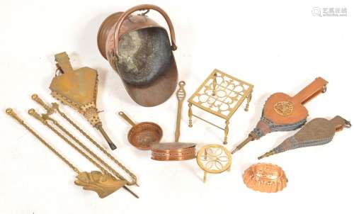 COLLECTION OF VINTAGE BRASS AND COPPERWARE