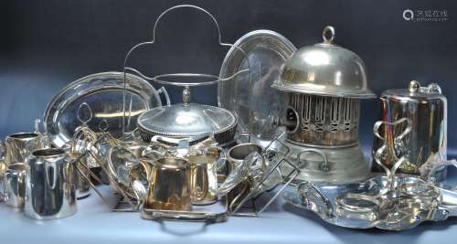 COLLECTION OF VINTAGE 20TH CENTURY SILVER PLATE