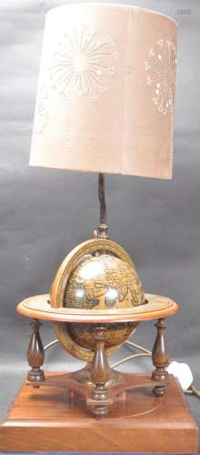 20TH CENTURY TERRESTRIAL GLOBE DESK LAMP