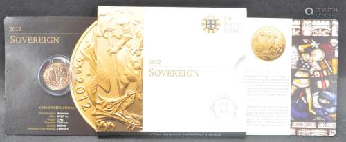 2012 QUEENS DIAMOND JUBILEE ELIZABETH II 22CT GOLD SOVEREIGN