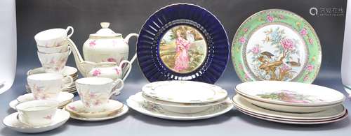 COLLECTION OF CHINA TO INCLUDE ROYAL STUART, LIMOGES AND WAD...