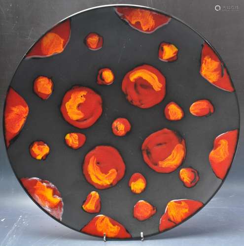 20TH CENTURY POOLE POTTERY GALAXY CHARGER PLATE.