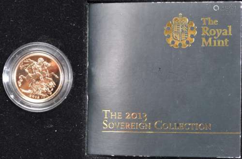 2013 ELIZABETH II 22CT GOLD SOVEREIGN COIN