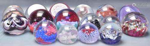 COLLECTION OF 20TH CENTURY CAITHNESS GLASS PAPERWEIGHTS,