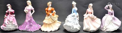 COLLECTION OF SIX COALPORT VICTORIAN SEASONS AND SPECIAL OCC...