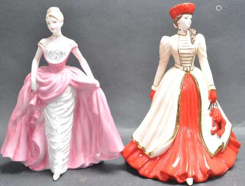 20TH CENTURY COALPORT LADY FIGURINES.