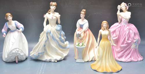 COLLECTION OF ROYAL DOULTON LADY FIGURES.