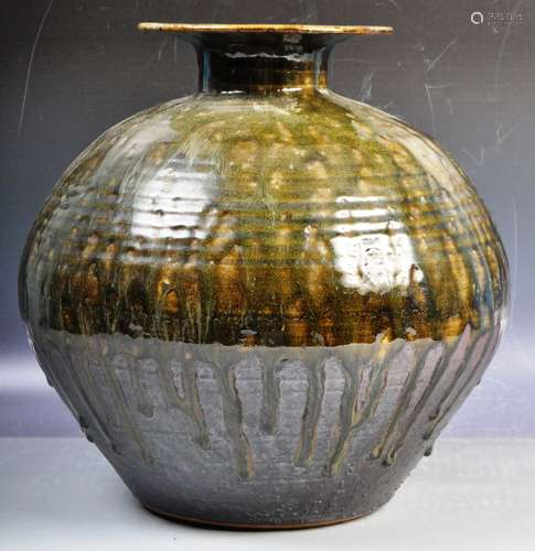 MATTHEW BAYMAN b1959 - STUDIO ART POTTERY VASE