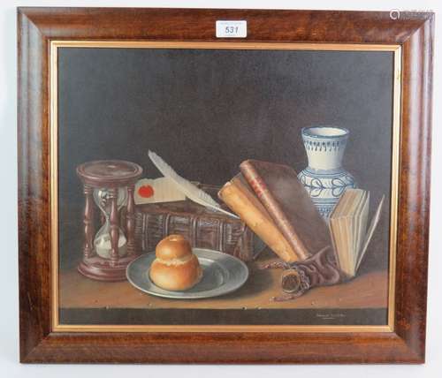 Edward Griffiths (20th Century) - 'Bread with hour glass and...