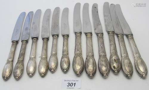 A set of six dinner knives marked 'Stainless Best Sheffield ...