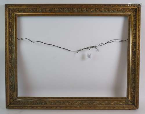 A late 19th/early 20th Century gilt gesso picture frame,