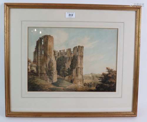 British School (19th century) - 'Castle ruins', watercolour,...