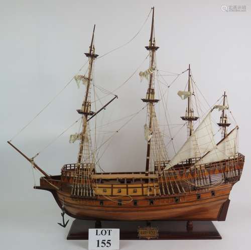 A good quality wooden scale model of Henry VIII's flagship M...