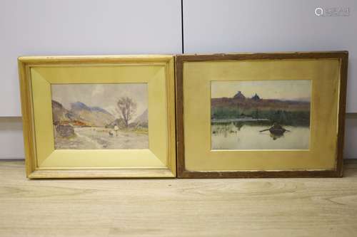 George Cockram (1861-1950), two watercolours, The Pass of Ff...