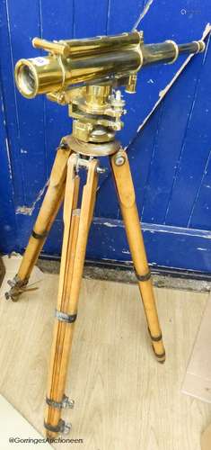 A theodolite, Troughton & Simms, London, thought to be 1903,...