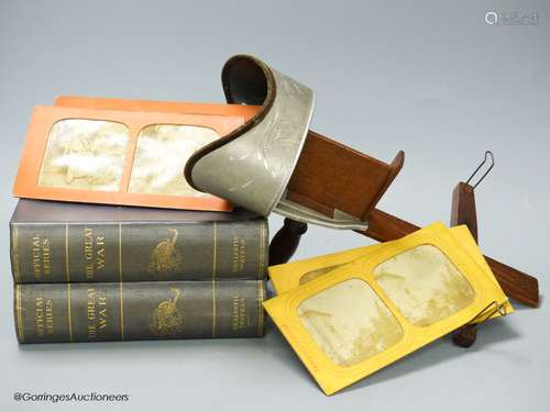 An Underwood & Underwood stereoscopic viewer, a collection o...