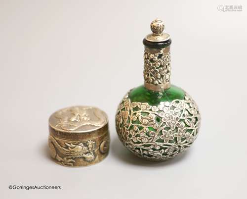 A late 19th/early 20th century Chinese Export white metal ci...